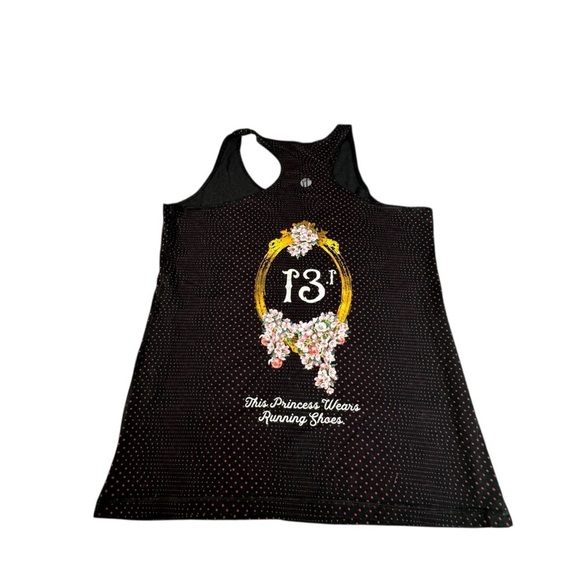 Raw Threads Disney Snow White Tank XXL Running Top Polka Dot Princess 13.1 Racer - Picture 6 of 10